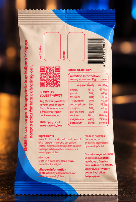 Blue Raspberry Electrolyte Lollipop [Preorder]